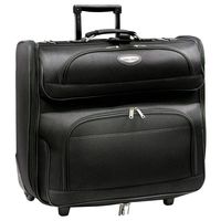 Travel Select Amsterdam Business Rolling Garment Bag with Protective Foam, Black