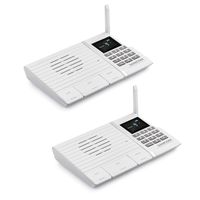Wireless Intercom System, SAMCOM FTAN20A 20 Channels 3 Code Security Ultra-thin Room to Room Intercom with Display Screen 1000FT Long Range for Home and Office (2 Units)