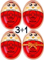 NobleEgg Egg Timer Pro | Soft Hard Boiled Egg Timer That Changes Color When Done | No BPA, Certified (3+1 Pack)