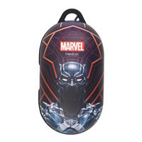 Marvel Avengers Galaxy Buds Case Protective Hard PC Shell Cover [Front LED Visible] Accessories - Black Panther Face Lines