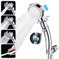 Handheld Shower Head with Hose - 3 Spray Settings High Pressure Shower Heads with ON/OFF Switch Detachable Shower Head with 80" Extra Long Stainless Hose Adjustable Holder Bathroom Cleaning Accessorie