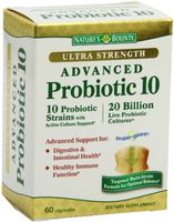 Nature's Bounty Ultra Strength Advanced Probiotic 10, Capsules 60 ea (Pack of 7)