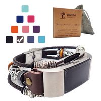 Smatiful Charge 2 Bands with Box Pack for Women, Adjustable Replacement Watch Band for Fitbit Charge 2 HR, Brown