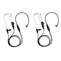 2 Pack BOMMEOW BCT22-M12 2-Wire Clear Coil Surveillance Kit for Motorola SL1K SL1M SL7550 SL300 SL500