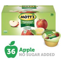 Mott's Unsweetened Applesauce, 3.9 Ounce Cup, 36 Count (Pack of 1), 140.4 Ounce