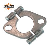 1 3/4" 1.75 inch Exhaust Flange Flat Oval Split Repair Replacement Khaos Motorsports