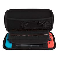 VANFIT Carrying Cases for Nintendo Switch,Travel Bag Carrying Case Nintendo Switch Game System - Protective Storage Bag with 14 Game Holders, Black