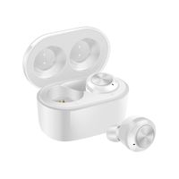 Bluetooth Earbud, Wireless in-Ear Headphone Stereo Earpiece Earphone, Noise Canceling Mic for iPhone XR X 8 8plus 7 7plus 6S 6 iOS Samsung S7 S8 Android Phones Tablet, Right & Left Ear (White)