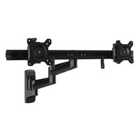 StarTech.com Wall Mount Dual Monitor Arm - Articulating - Adjustable - VESA Mount - Dual Monitor Wall Mount - Computer Monitor Wall Mount (ARMDUALWALL)