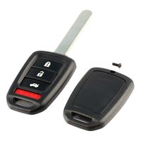 Key Fob Keyless Entry Remote Shell Case & Pad fits Honda Accord Crosstour CR-V HR-V 2013 2014 2015 2016 2017 (MLBHLIK6-1T)