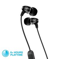 JLab Audio Metal Bluetooth Wireless Rugged Earbuds | Titanium 8mm Drivers | 6 Hour Battery Life | Noise Isolation | Bluetooth 5.0 | IP55 Sweat Proof Rating Extra Gel Tips & Cush Fins | Black