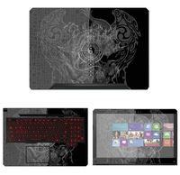 decalrus - Protective Decal Yin Yang Skin Sticker for Asus TUF Gaming Laptop FX504 (15.6" Screen) case Cover wrap AStuf15_Fx504-24