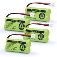 QBLPOWER BT8000 BT8001 BT8300 BT184342 BT284342 BATT-6010 Phone Battery Compatible with AT&T BT18433 BT28433 Uniden BT1011 BT1018 Vtech 89-1326-00-00/89-1330-01-00/Empire CPH-515D 2.4V NiMH(Pack of 4)