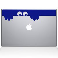 The Decal Guru Peek-a-Boo Monster MacBook Decal Vinyl Sticker - 13" MacBook Air - Dark Blue (1149-MAC-13A-DB)