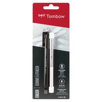 Tombow 57317 Mono Zero Eraser Value Pack, Rectangle 2.5mm. Precision Tip Pen-Style Eraser with Refill
