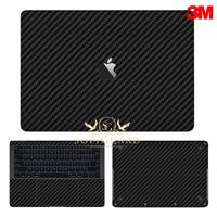 SopiGuard 3M Carbon Black Full Body Precision Edge-to-Edge Coverage Vinyl Sticker Skin for Apple MacBook Pro 13 No Touch Bar (A1708)