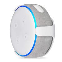 Wall Mount Compatible with Echo Dot (3rd Gen) - Mounting Alternative for Your Alexa Smart Speaker (White, 1 Pack)