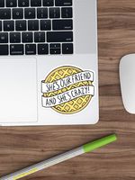 She's Our Friend, and She's Crazy! / Stranger Things Sticker Window Vinyl Sticker for Cars, Trucks, Windows, Walls, Laptops (Longest Side 3"-4")