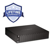 TRENDnet 16-Bay Fiber Converter Chassis System, Hot Swappable, Housing for up to 16 TFC Series Media Converters, Fast Ethernet RJ45, RS-232, SNMP Management Module, Lifetime Protection, TFC-1600