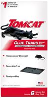 Tomcat Glue Traps Mouse Size with Eugenol for Enhanced Stickiness, Captures Mice and Other Household Pests, Professional Strength, Pesticide-Free and Ready-to-Use, 6 Glue Traps
