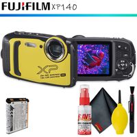 FUJIFILM FinePix XP140 Digital Camera (Yellow) + Cleaning Kit
