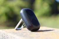 FRESHeTECH Mini Terrain Portable Bluetooth Speaker - Ultra Portable Bluetooth Speaker Lightweight Wireless Mini Speaker with Carabiner Clip Stand Perfect for Traveling, Black