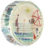 Roundtop Designer's Washi Masking Tape 15mm x 10m, Syoukei, Journey (MTW-1309-018)