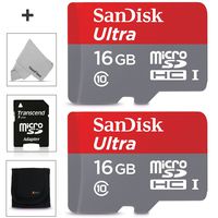 SanDisk 16GB Micro SD Memory Card - 2 Pack (2x16GB) for LG Stylo 3, 2, K7 K8 K10 K10+ K5 V20 V30 V30S V30+ V34 V10 G2 G3 G4 G4c G5 G5 SE G6 G6+ Q6 Q6+ Q6a Q8 Cell-Phones/Smartphones