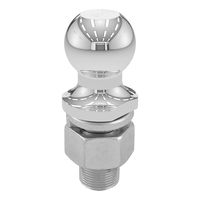 CURT 40090 Chrome Trailer Hitch Ball, 10,000 lbs., 2-Inch Diameter Tow Ball with 1-1/4-Inch x 2-5/8-Inch Shank