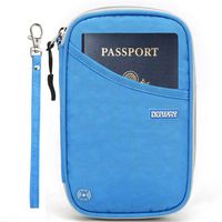 Travel Wallet RFID Blocking Document Organizer Bag, Family Passport Holder