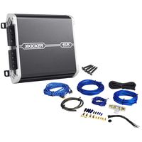 Kicker 43DXA1252 DXA125.2 D-Series 2-Ch. 60Wx2 Full-Range Car Amplifier+Amp Kit