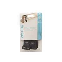 VELCRO Brand All-Purpose Elastic Straps | Strong & Reusable | Perfect for Fastening Wires & Organizing Cords | Black, 27in x 1in | 2 Count