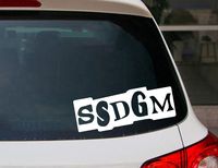 FANGJIE SSDGM Car Decal Large MFM Laptop Decal Laptop Sticker Car Decal Laptop Stickers Car Decal Vinyl