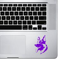 StickAny Palm Series German Shephard Sticker for MacBook Pro, Chromebook, and Laptops (Purple)