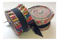 2.5 inch Vintage Bouquet Shabby chic light jelly roll cotton fabric quilt strips
