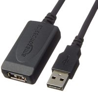 AmazonBasics USB 2.0 Active Extension Cable Type A-Male to A-Female Long Cord - 32 Feet (9.75 Meters) (Renewed)