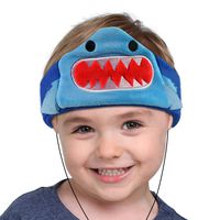 Contixo H1 Kids Soft Warm & Cozy Fleece Headphones Earphones Earbuds | Wired, 85dB Volume Limiting Animal Character Design (Shark)