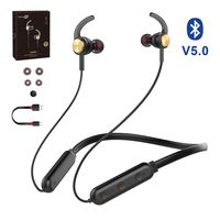 Baseman Bluetooth Headphones Neckband Earbuds, V5.0 Wireless Sport Earphones with CVC 6.0 Mic, Sweatproof Headphone for Running Workout Travel Jogging for Cellphone and Tablet