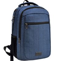 School Backpack for College,Travel Business Laptop Backpack with USB Charging Port,Computer Bag for Girls Boys,Blue