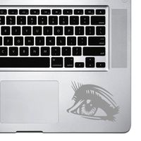 StickAny Palm Series Detailed Eye Sticker for MacBook Pro, Chromebook, and Laptops (Silver)