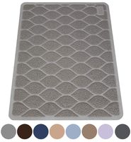 MIGHTY MONKEY Premium Cat Litter Trapping Mat, Phthalate Free, Best Tracking Scatter Control for Cats, Jumbo XL, Mats Easy to Clean, Rugs Soft on Kitty and Cat Paws