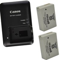 Canon CB-2LC Charger for Canon NB-10L Li-ion Battery compatible with Canon PowerShot G1 X, G3-X, G15, G16, SX40 HS, SX50 HS,SX60 HS +2 Bonus Battery!