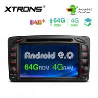 XTRONS Android 9.0 Car Stereo Radio DVD Player Octa Core 4G RAM 64G ROM 7 Inch Digital Multi-Touch Screen Head Unit Supports GPS Screen Mirroring WiFi OBD2 TPMS for Mercedes Benz A-W168 C-W203 G-W463