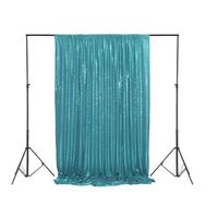 Teal PartyDelight Sequin Backdrop, Photography, Christmas Backdrop, 8Ft x 8Ft