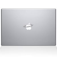 The Decal Guru 0187-MAC-13A-S Crown of Thorns Vinyl Sticker, 13" Macbook Air, Silver