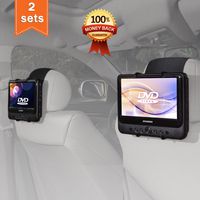 TFY Car Headrest Mount Holder for Sylvania SDVD9805 Portable DVD Player (Also fit All 7 inch - 10 inch Swivel Screen Portable DVD Player)