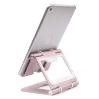 Ridge Stand Plus Foldable Tablet Stand for Desk, iPad Pro Stand Portable, Kindle E-Reader Holder, Ergonomic Aluminum Cooling Stand for Desk, Adjustable Vertical Holder for iPad Air Samsung Tablet