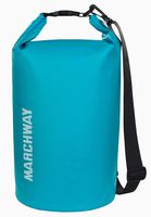 MARCHWAY Floating Waterproof Dry Bag 5L/10L/20L/30L/40L, Roll Top Sack Keeps Gear Dry for Kayaking, Rafting, Boating, Swimming, Camping, Hiking, Beach, Fishing (Blue, 20L)