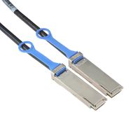 Amphenol SF-QSFPPEXPAS-001 QSFP+ 40-Gigabit Ethernet Cable, 40 GbE, QDR InfiniBand, Passive Copper, 1 m, 3.3', Black