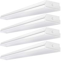 AntLux 4FT LED Wraparound 40W Shop Lights for Garage, 4500lm, 4000K, 4 Foot LED Wrap Light, 48 Inch Integrated Linear Strip Flush Mount Office Workshop Ceiling Lighting Fixture, ETL Certified, 4 Pack